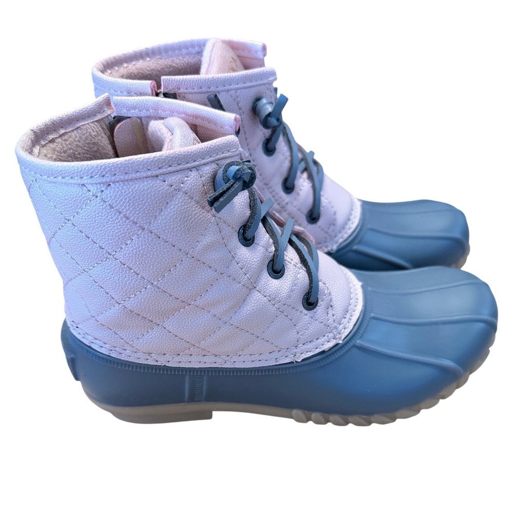 Nautica Dorsey Womens Pink Quilted‎ Duck Boots Ankle Rain Snow Boots Size 6